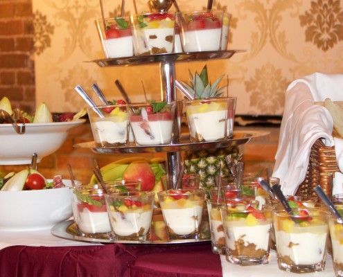 Präsentation der Desserts