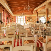 Tische im Restaurant Sole Mio dem Italiener in Leipzig